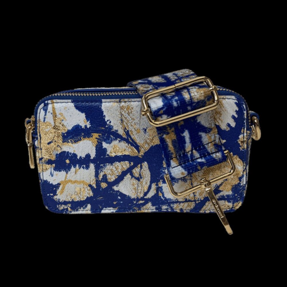 NEW AHDORNED - Blue/Gold/White Jumper Maybach Camera Bag